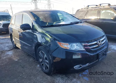 2014 Honda Odyssey Touring from USA, damaged, VIN 5FNRL5H91EB028056